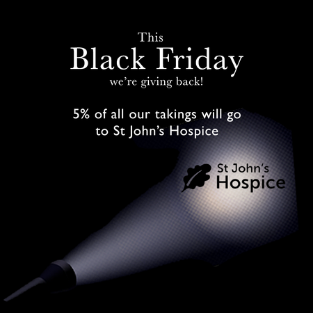 We're giving back to St John's Hospice this Black Friday