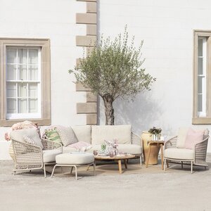 4 Seasons Outdoor Puccini Lounge Set with Footstool
