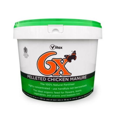 6x Pelleted Chicken Manure - 8kg