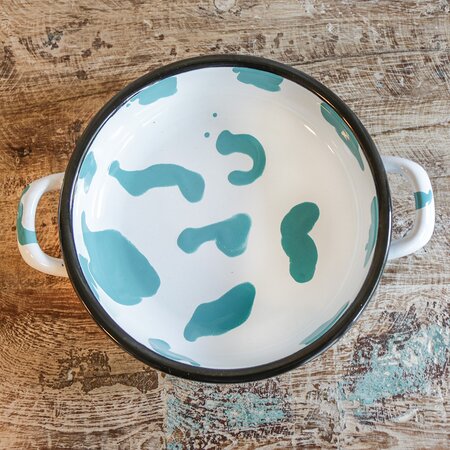 A Little Color Turquise Green Frying Pan