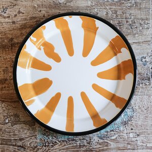 A Little Color Yellow Plate