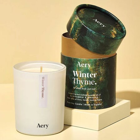 Aery Living Christmas Collection Winter Thyme Scented Candle