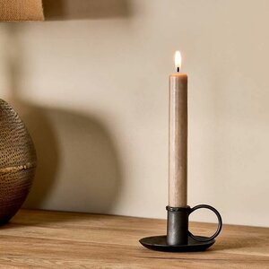 Amri Antique Black Iron Candlestick