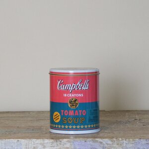 Andy Warhol Soup Can Crayons and Sharpener