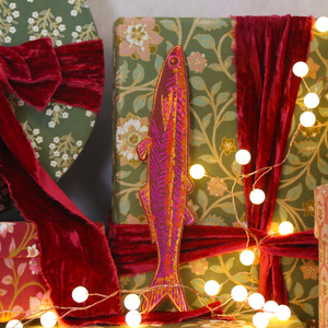 ARK Fish Bookmark in Dark Red