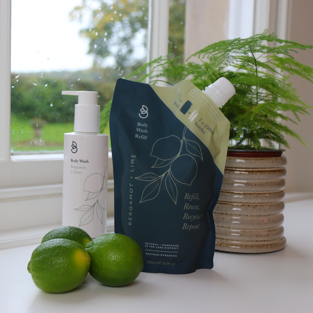 Beetham Nurseries Bergamot & Lime Body Wash Refill Pouch 500ml