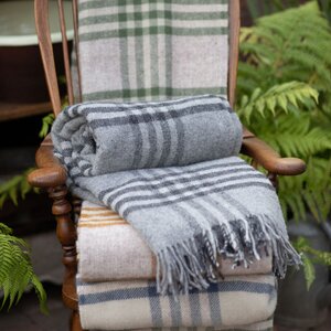 Beetham Nurseries Lifestyle Hex Check Throw in Charcoal