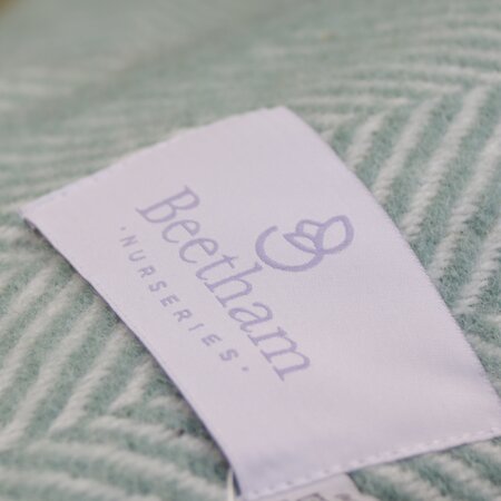 Beetham Nurseries Sea Green Fishbone Blanket