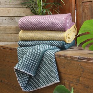 Beetham Nurseries Twill Grey & Mustard Cloth Blanket