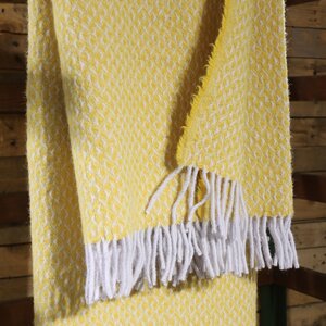 Beetham Nurseries Yellow Diamond Throw