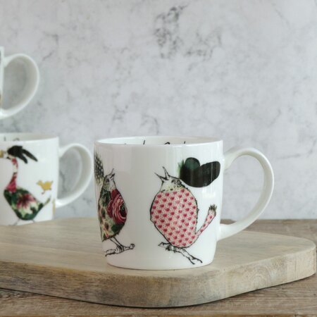 Best Buds Bird Mug by Anna Wright
