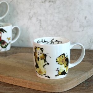 Birthday Boogie Guinea Pig Mug by Anna Wright