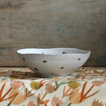 Bloomingville Moshi White Stoneware Bowl