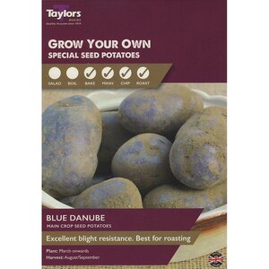 Blue Danube Maincrop Seed Potatoes (Pack of 8 Tubers)