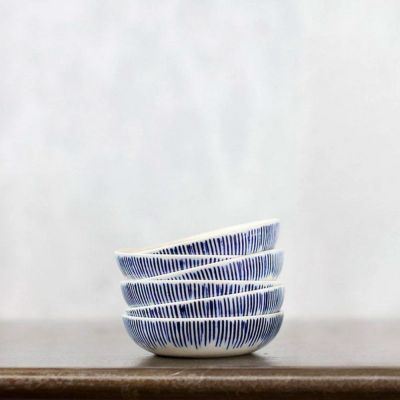 Blue 'Karuma' Small Ceramic Nibble Bowl