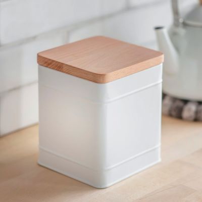 Borough Lily White Canister - Large
