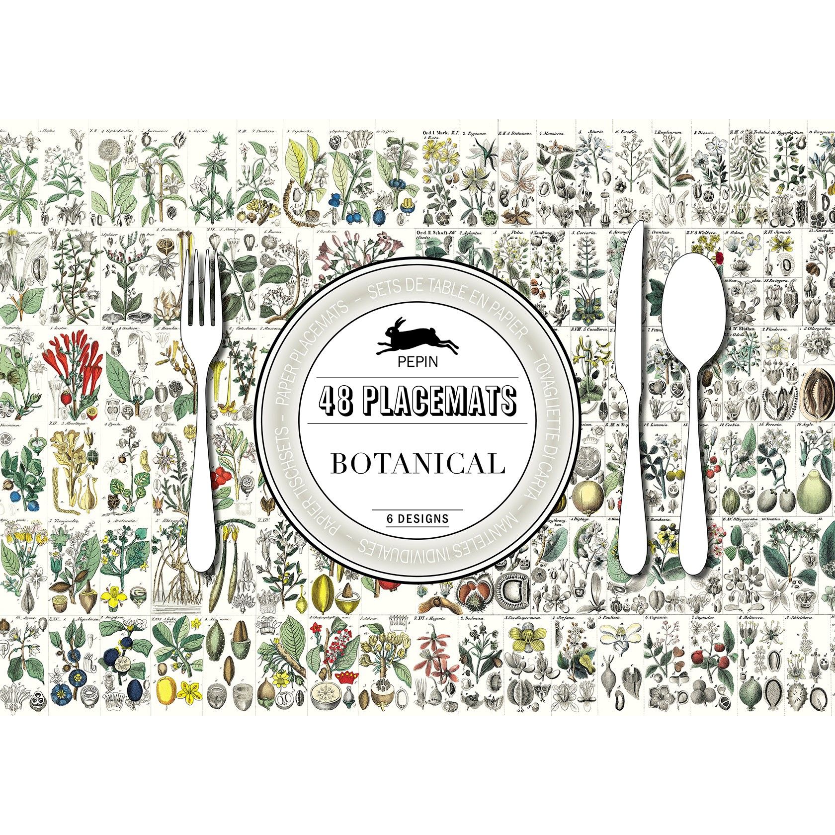 Botanical Paper Placemats Beetham Nurseries