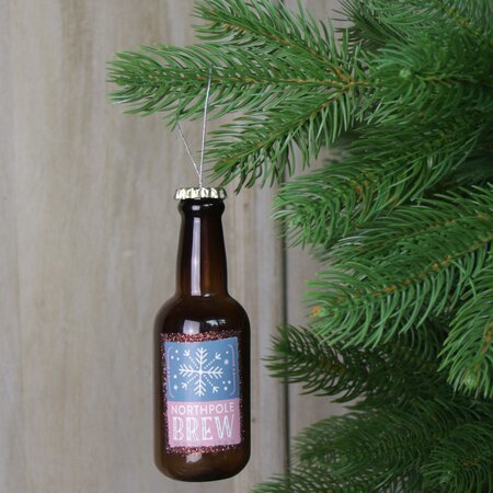 Bottle of Northpole Brew Beer Tree Decoration