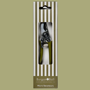 Burgon & Ball Collector Micro Secateurs in Olive