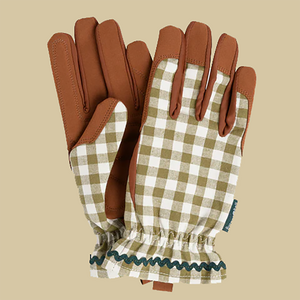 Burgon & Ball Colour Collection Gloves - Olive Check