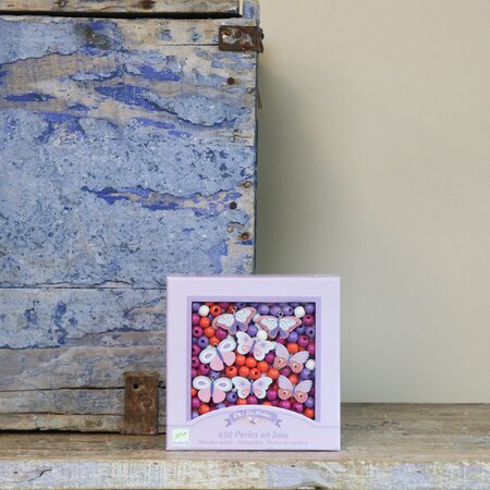 Butterflies Wooden Beads