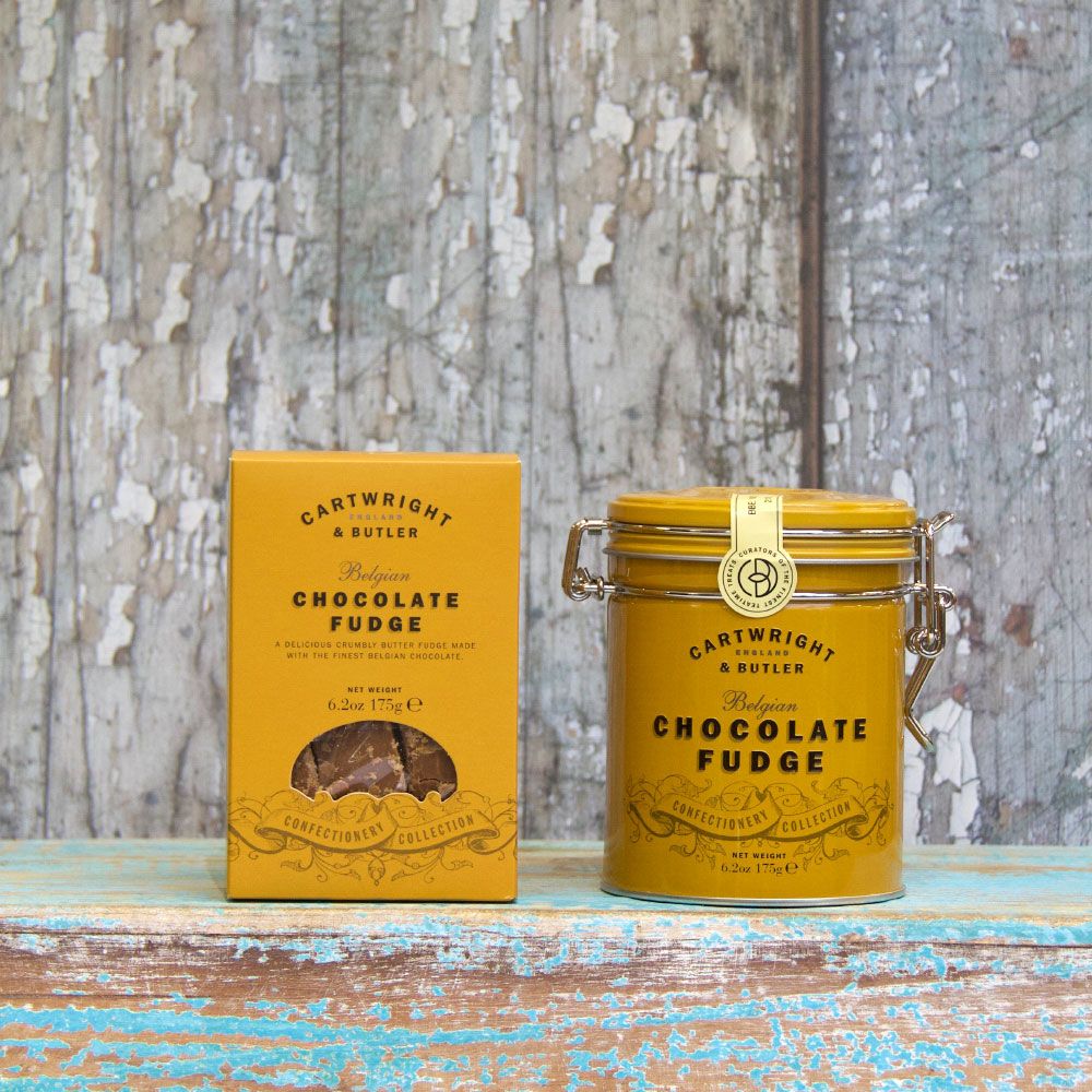 Cartwright Butler Belgian Chocolate Fudge Tin Beetham Nurseries