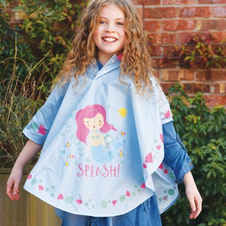 Colour Changing Poncho - Mermaid (3-10 yrs)