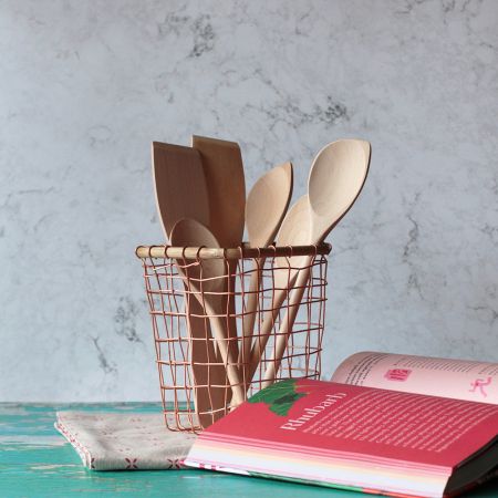 Copper Wire Utensil Holder