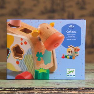Wooden Cow Shape Sorter Wooden Toy - image 3