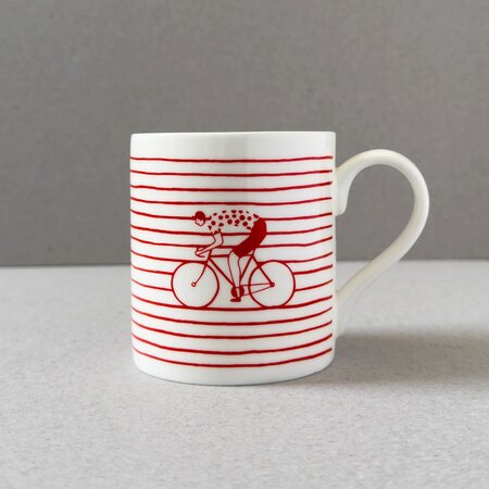 Cyclists Illustrated Fine China Mug