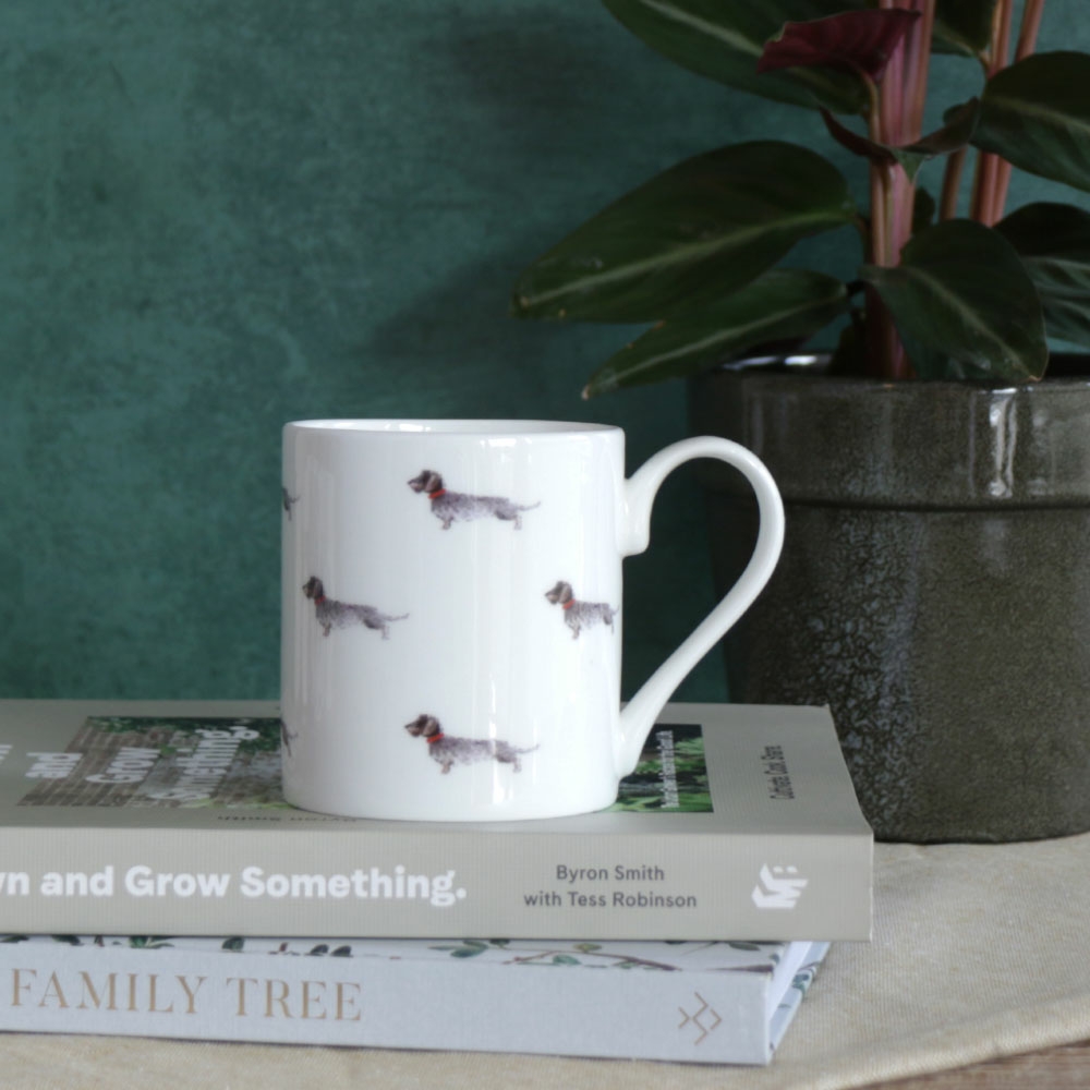 Dachshund Hot Dogs Mug by Sophie Allport Beetham Nurseries