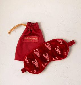 Elizabeth Scarlett Lobster Eye Mask in Rouge Red
