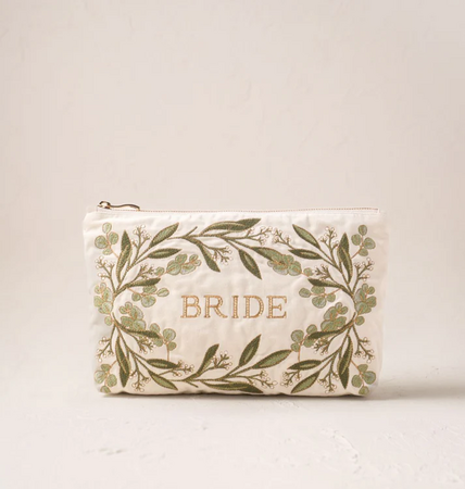 Elizabeth Scarlett Olive Branch Bride Everyday Pouch Cream