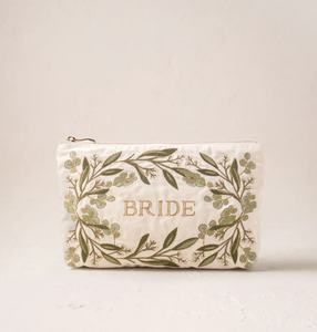 Elizabeth Scarlett Olive Branch Bride Everyday Pouch Cream