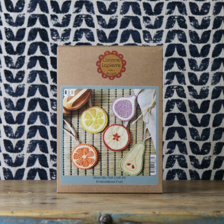Embroidered Fruit Felt Craft Kit by Corinne Lapierre