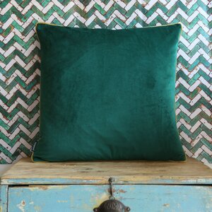Emerald Moss Velvet Feather Filled Cushion 55x55cm