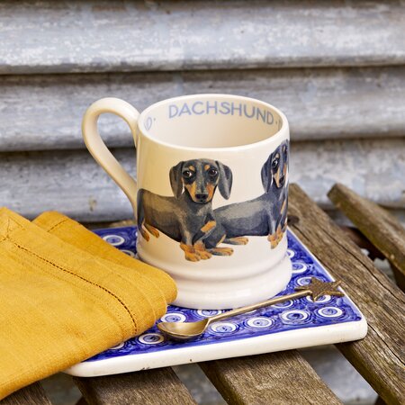 Emma Bridgewater Black & Tan Dachshund 1/2 Pint Mug
