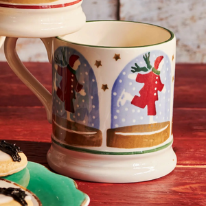 Emma Bridgewater Ice Skater Snow Globe 1/2 Pint Mug