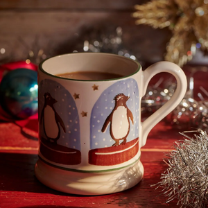 Emma Bridgewater Penguin Snow Globe 1/2 Pint Mug