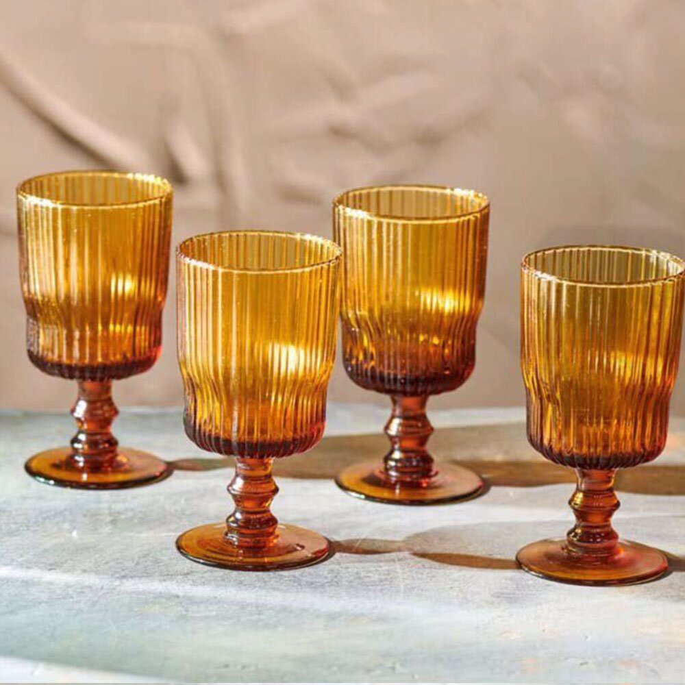 Fali Amber Wine Glass Beetham Nurseries