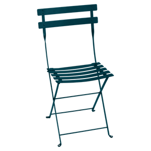 Fermob Bistro metal folding chair in Acapulco Blue