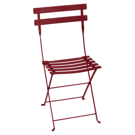 Fermob Bistro metal folding chair in Chili 