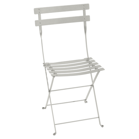Fermob Bistro metal folding chair in Clay Grey