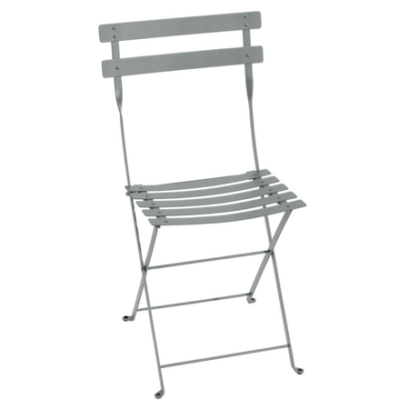 Fermob Bistro metal folding chair in Lapilli Grey
