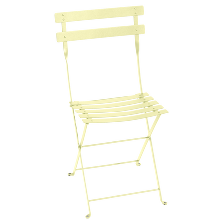 Fermob Bistro metal folding chair in Lemon