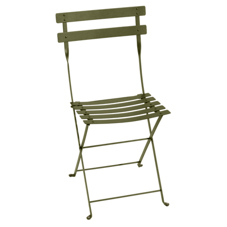 Fermob Bistro metal folding chair in Pesto