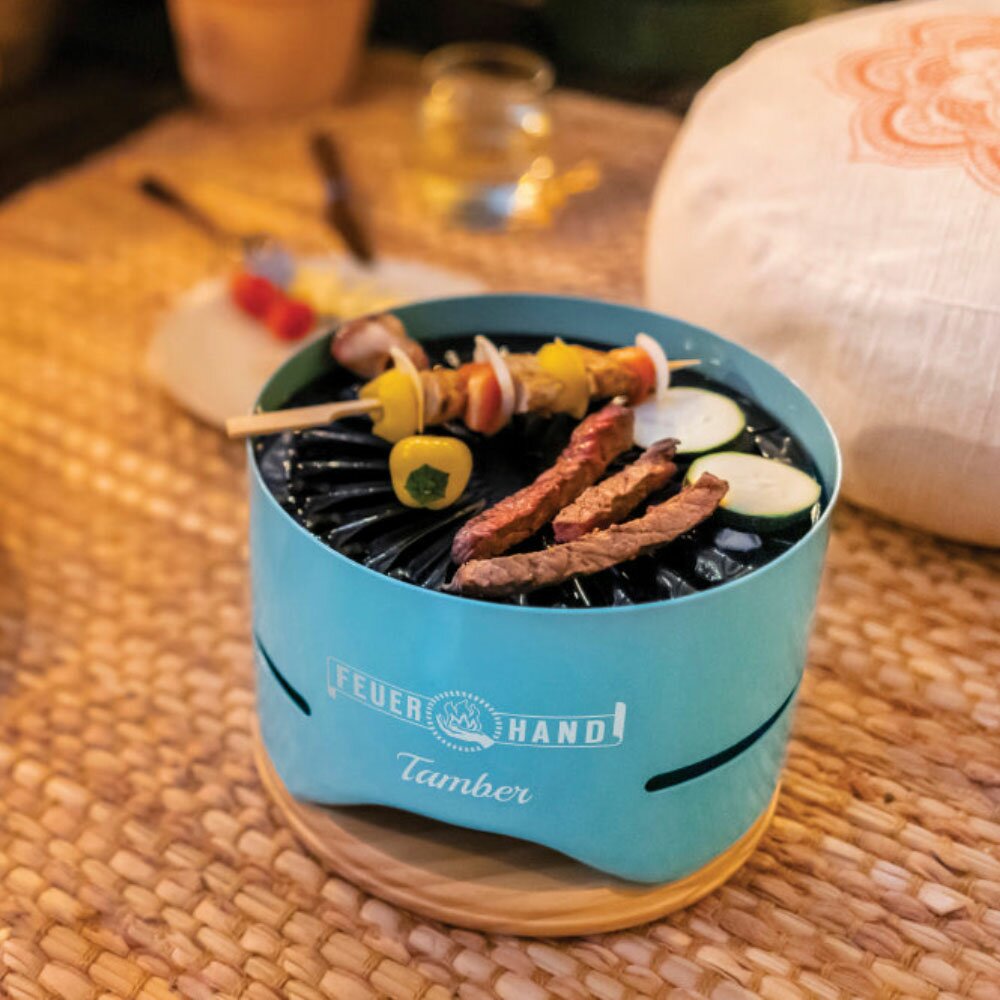 Feuerhand Tamber Table Top Light Green Grill Beetham Nurseries