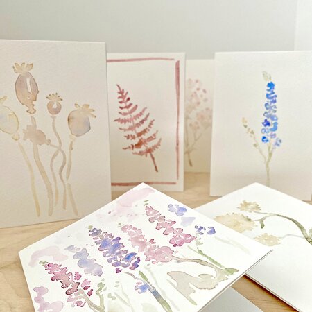 Floral Greetings Card Watercolour Workshop for Beginners - Wednesday 30th June 2027