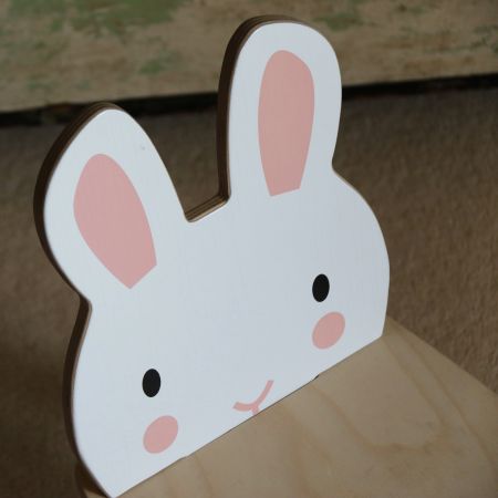 Forest Rabbit Wooden Chair