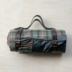 Fraser Hunting Weathered Tartan Recycled Wool Picnic Blanket by Tartan Blanket Co.